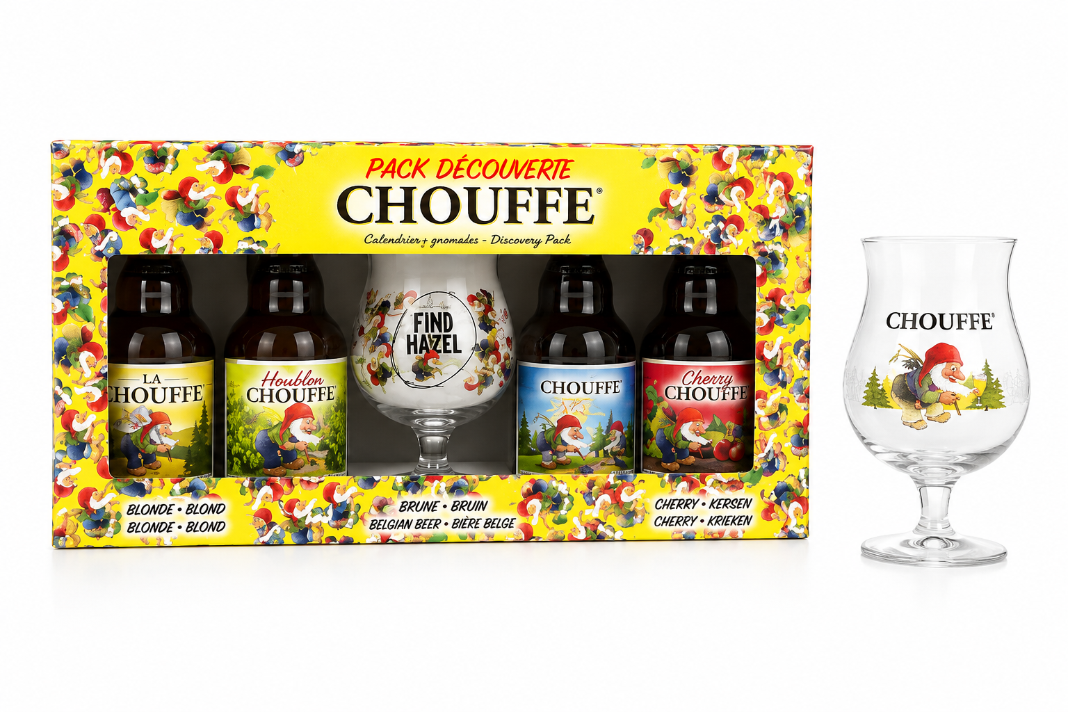 CHOUFFE COFFRET 4x33CL+1VERRE